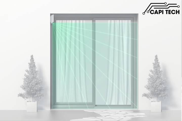 Cảm biến hồng ngoại dạng rèm cửa Ajax - MotionProtect Curtain- capitech.vn