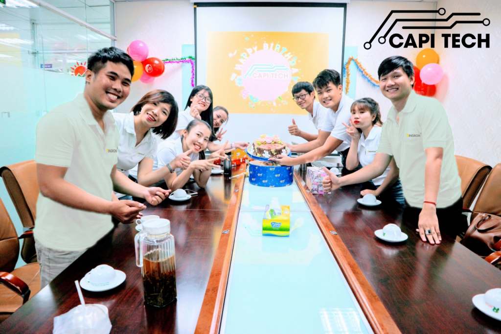  Bộ phận bán hàng Capitech tổ chức sinh nhật thể hiện tinh thần đoàn kết tập thể 